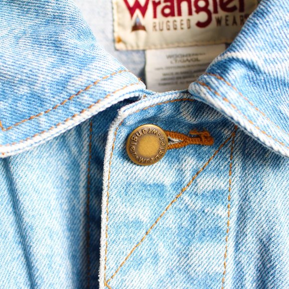 Vintage Wrangler Blue Denim Jacket - Picture 3 of 4
